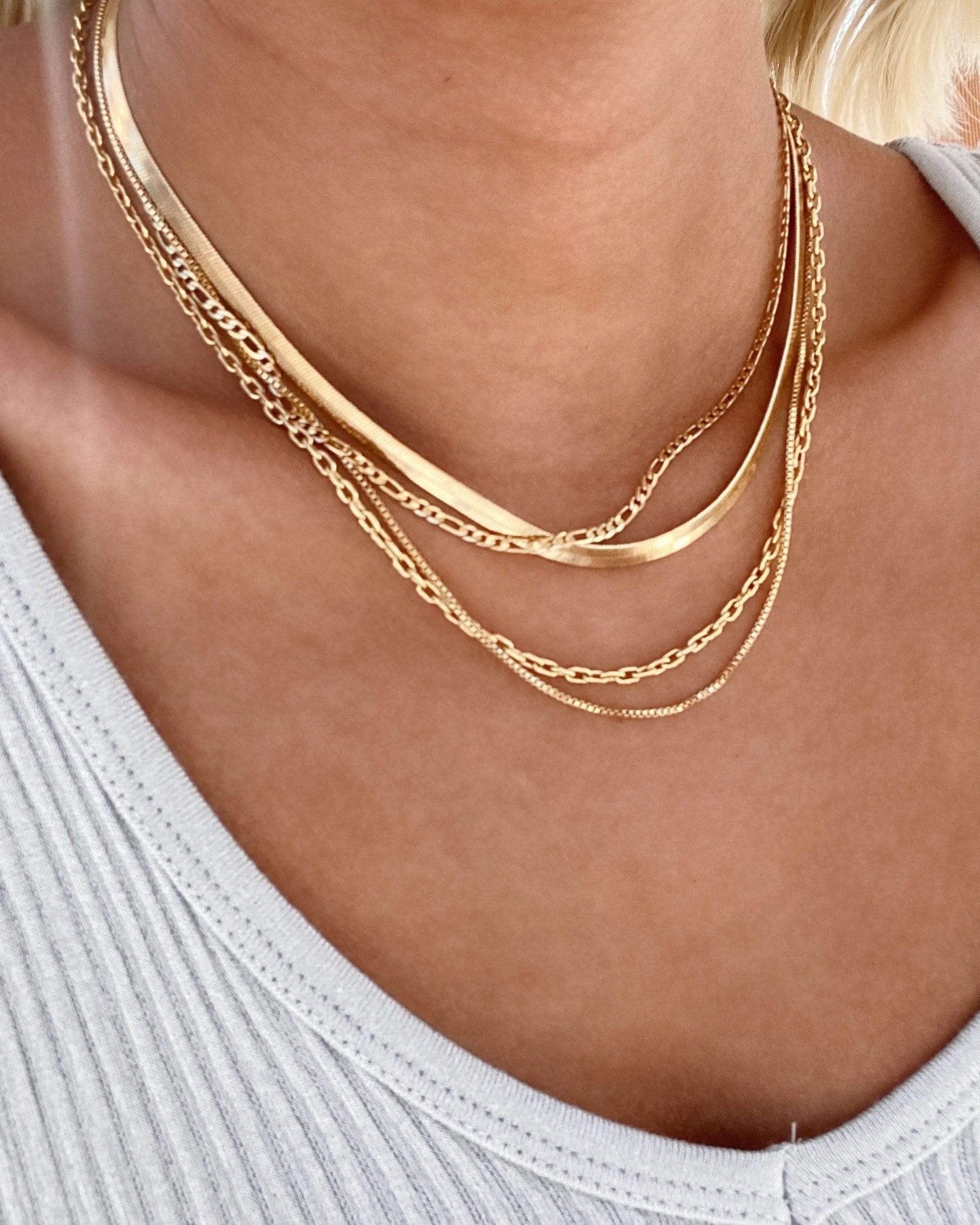 LE sensor necklace Maya Chain Necklace 18"