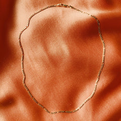 LE sensor necklace Thin Figaro Chain Necklace 16”