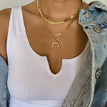 LE sensor necklace Thin Figaro Chain Necklace 18”