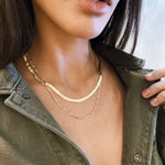 LE sensor necklace Thin Figaro Chain Necklace 20”